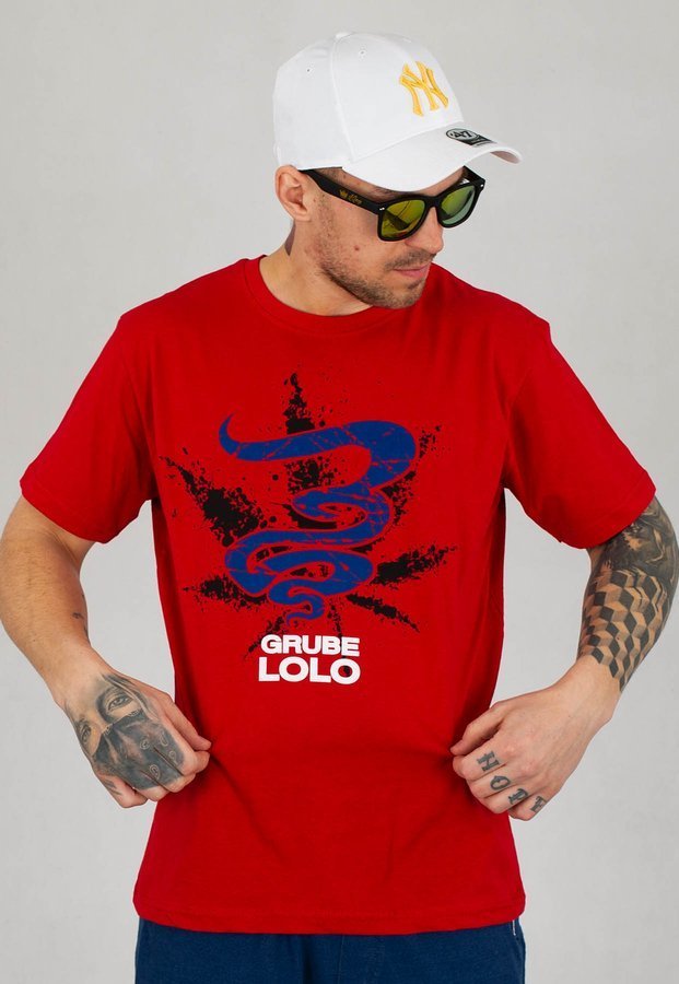 T-shirt Grube Lolo Ganja czerwony