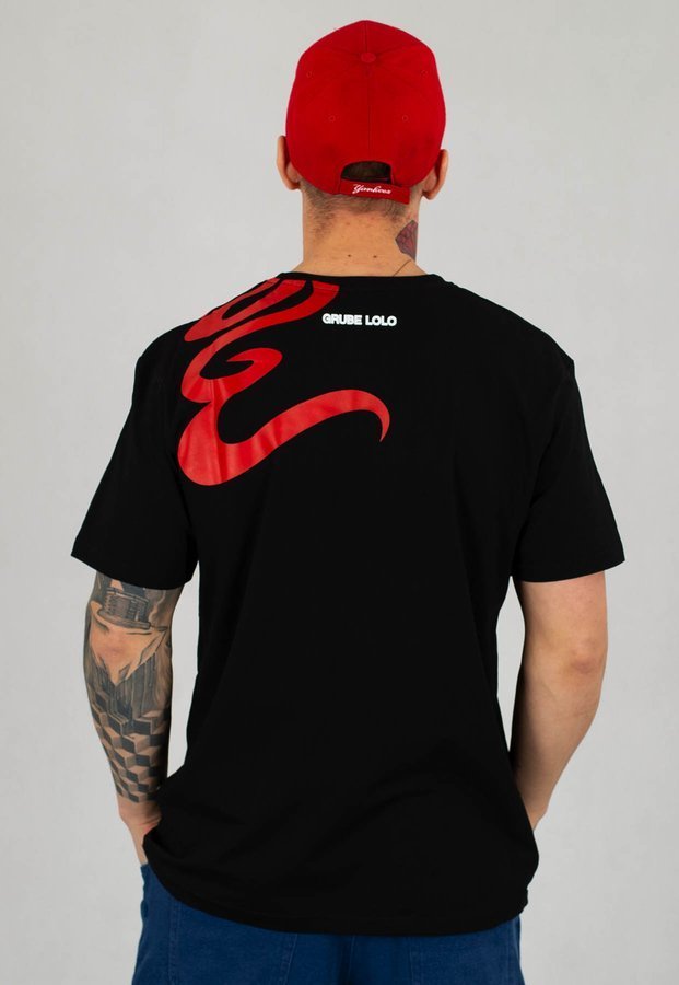 T-shirt Grube Lolo Red Smoke czarny