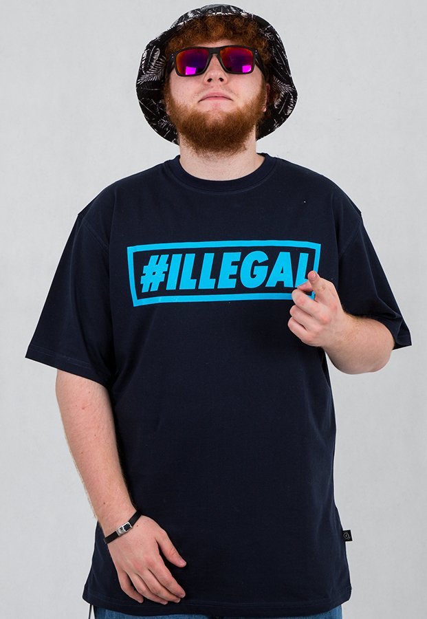 T-shirt Illegal Classic granatowy