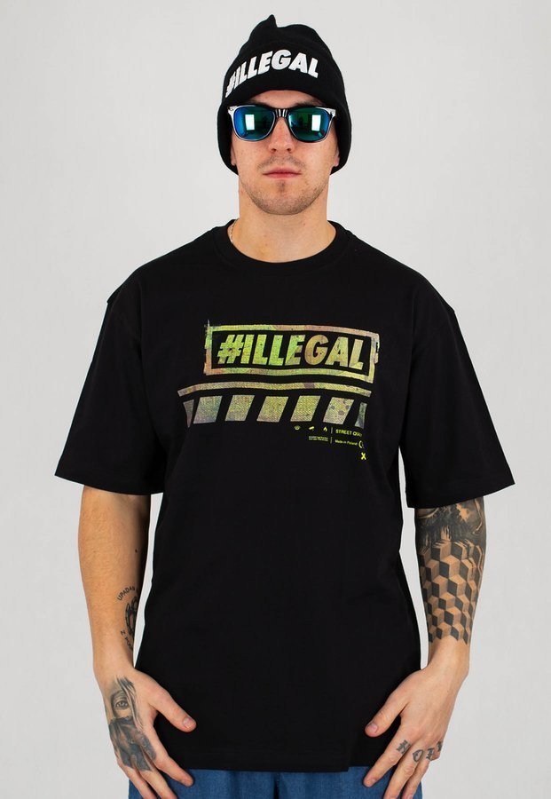 T-shirt Illegal Dirty Green czarny