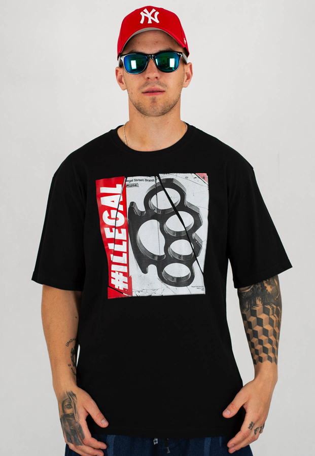 T-shirt Illegal Kastet New czarny