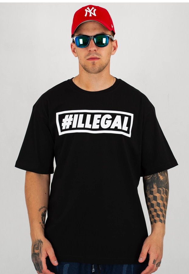 T-shirt Illegal Klasyk czarny