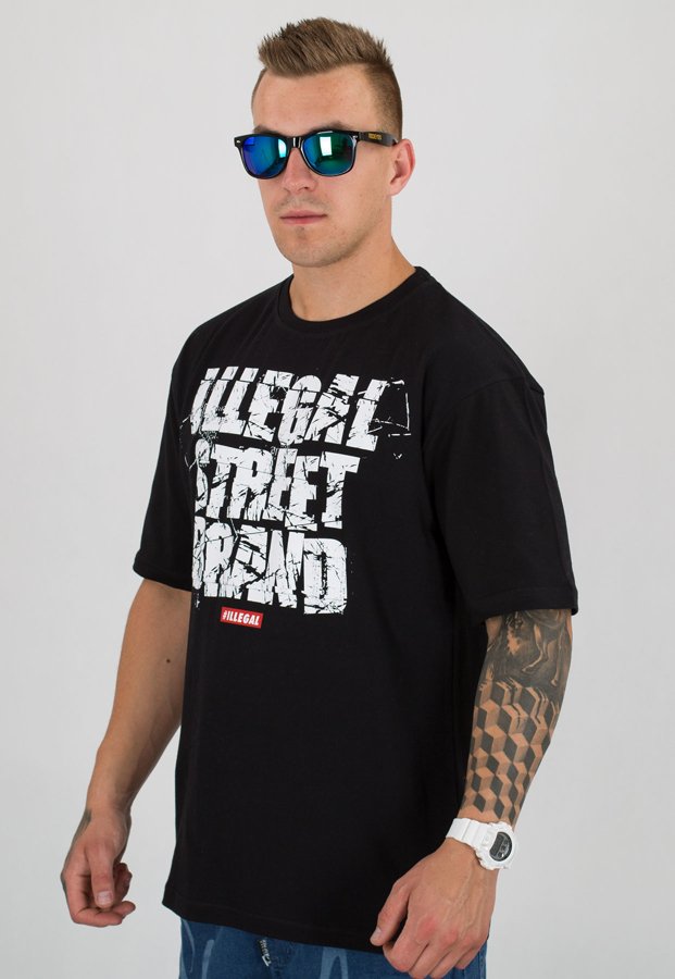 T-shirt Illegal Street Brand czarny