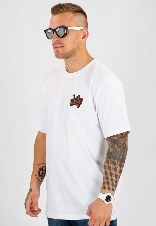 T-shirt JWP Cross Colors biały