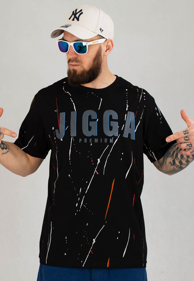 T-shirt Jigga Wear Paint czarny