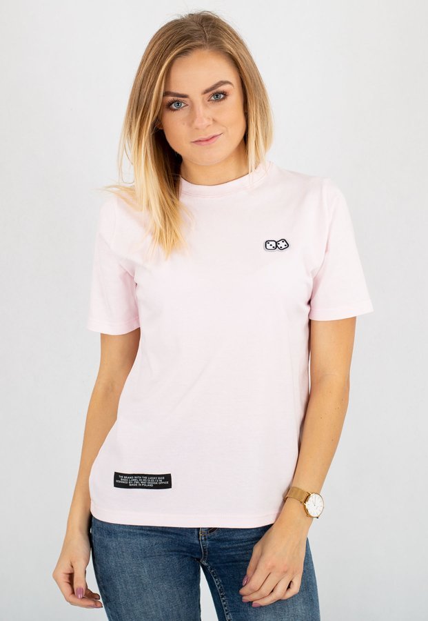 T-shirt Lucky Dice Basic różowy