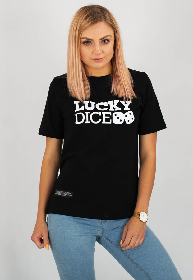 T-shirt Lucky Dice Logo LD czarny