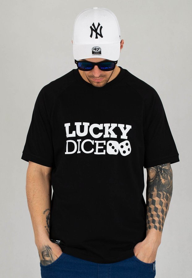 T-shirt Lucky Dice Logo czarny