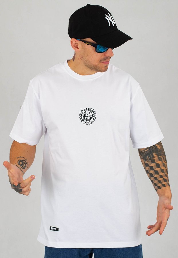 T-shirt Mass Base Small Logo biały