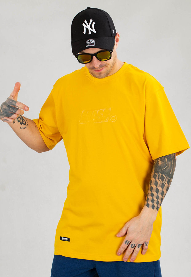 T-shirt Mass Box Light żółty