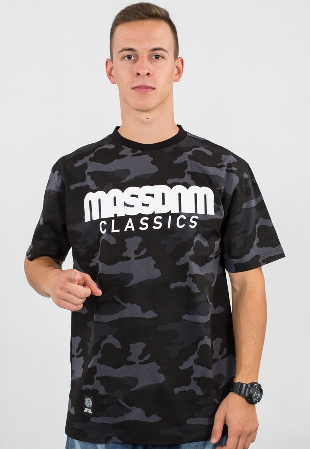 T-shirt Mass Classics black camo