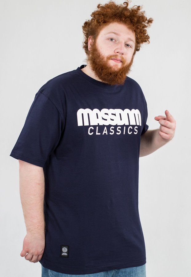 T-shirt Mass Classics granatowy