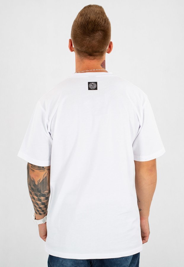 T-shirt Mass Crown biały