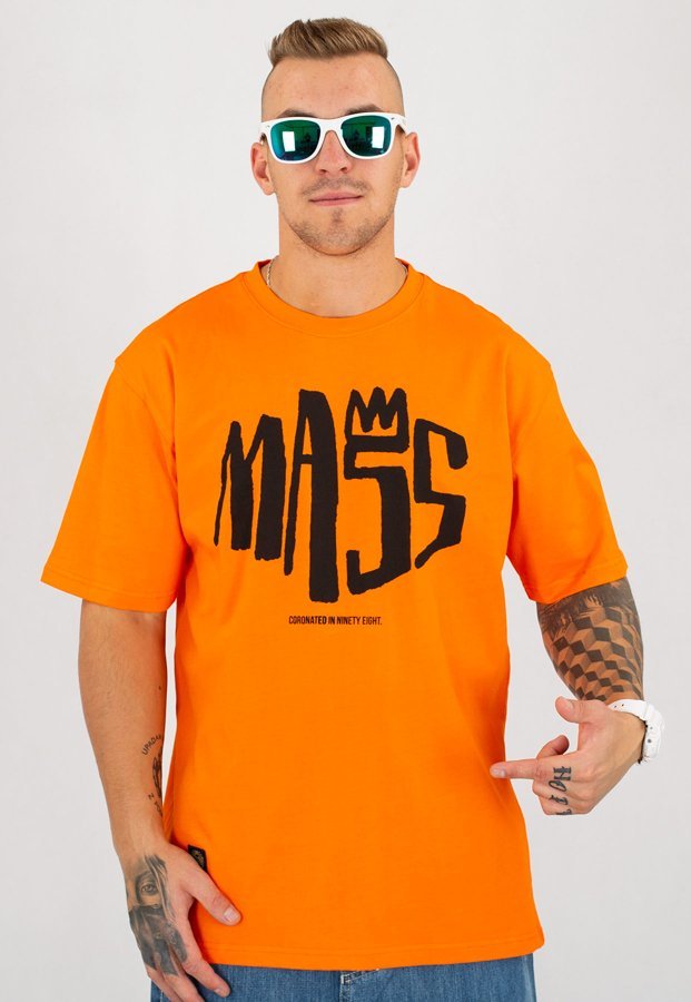 T-shirt Mass Crown pomarańczowy