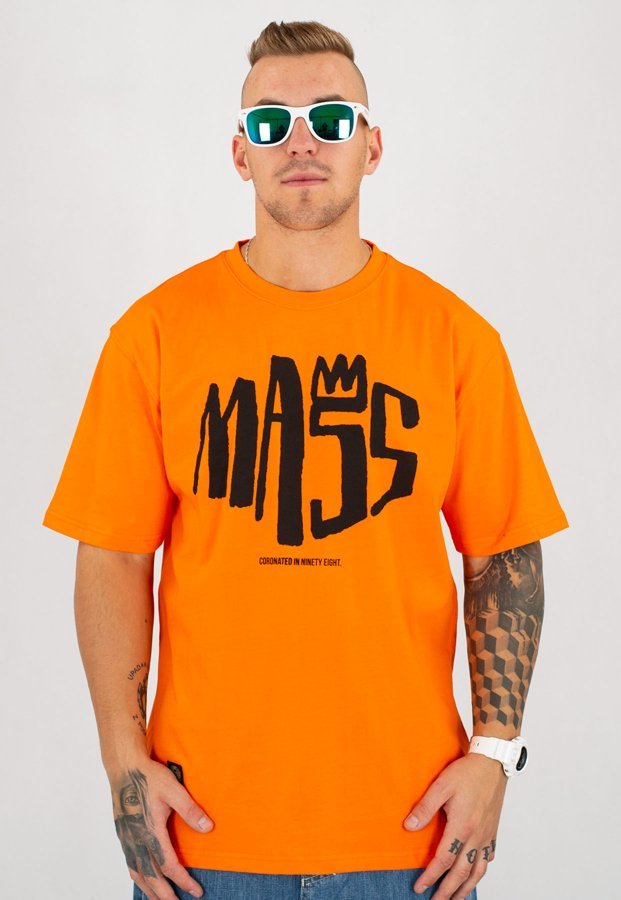 T-shirt Mass Crown pomarańczowy