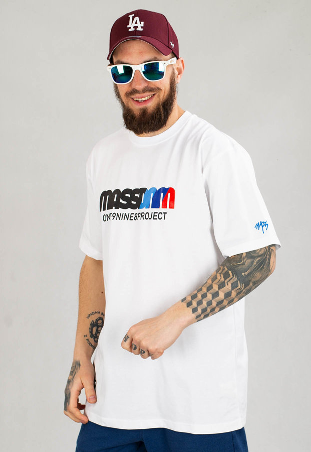T-shirt Mass Faster biały