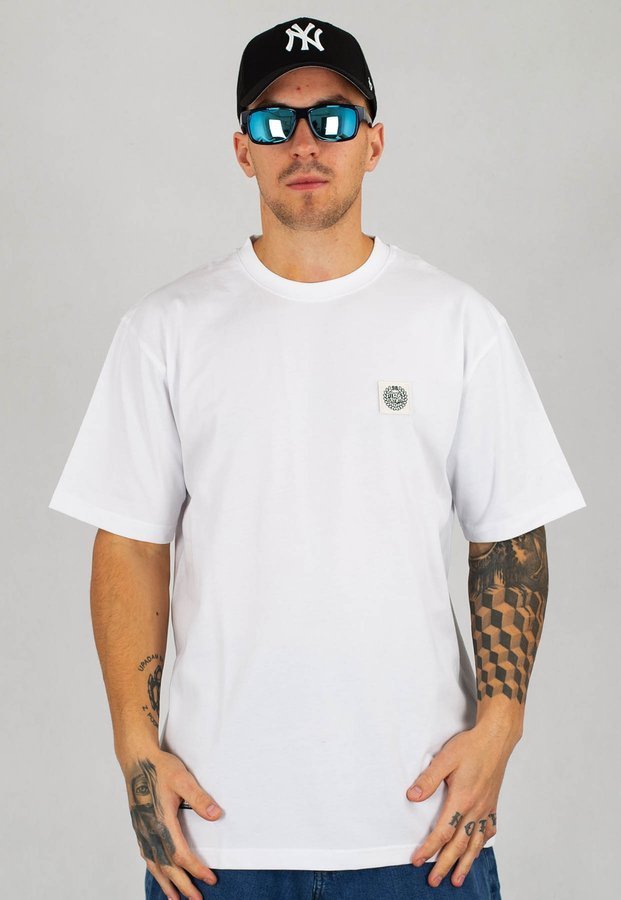 T-shirt Mass Patch biały