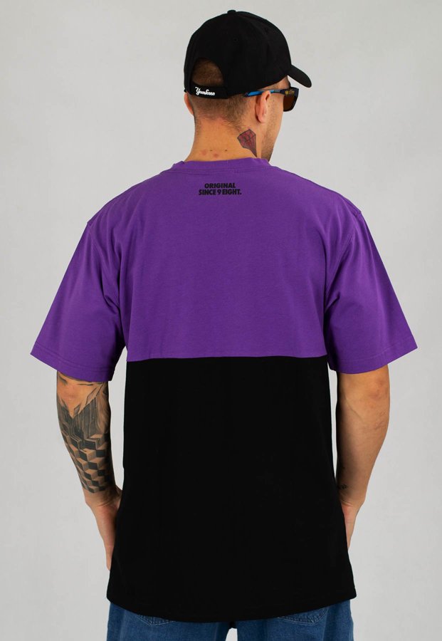 T-shirt Mass Result purpurowo czarny
