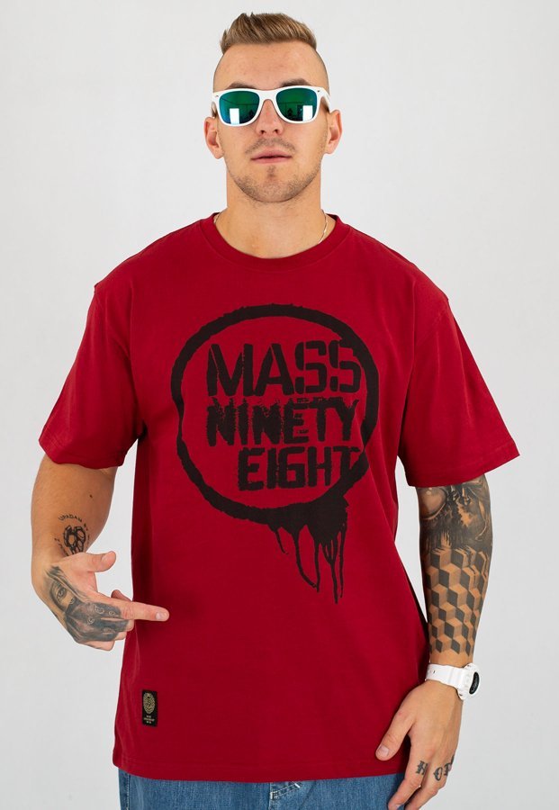 T-shirt Mass Return bordowy