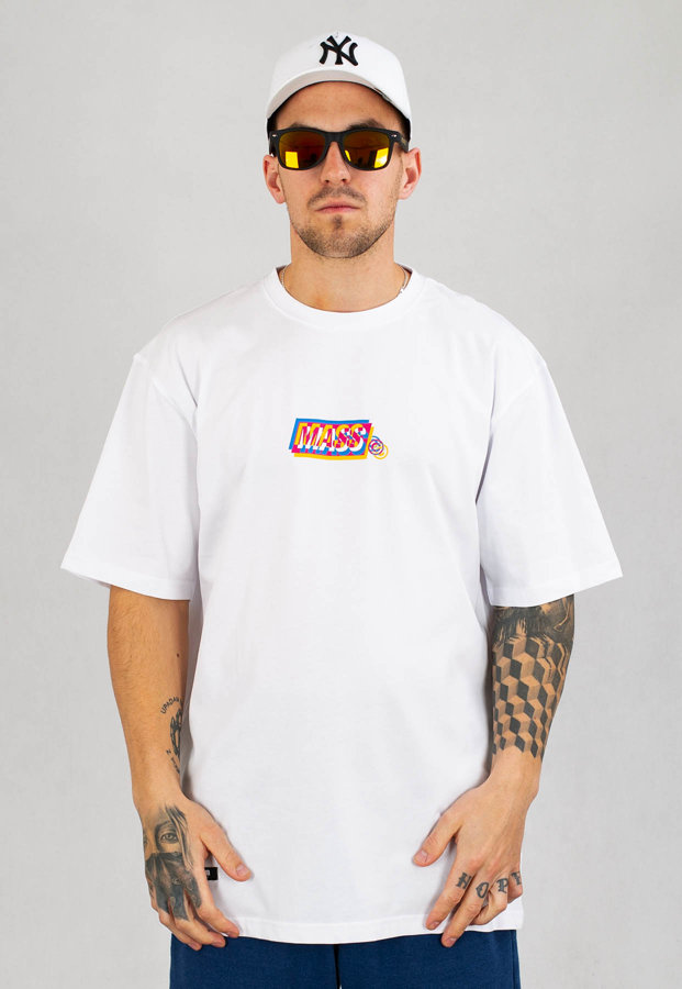 T-shirt Mass Vision biały
