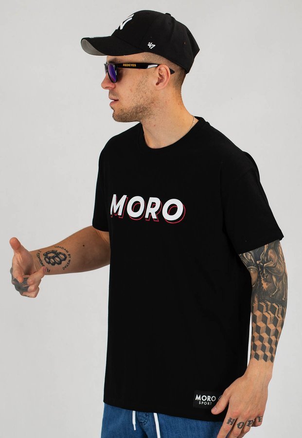 T-shirt Moro Sport Doublet czarny