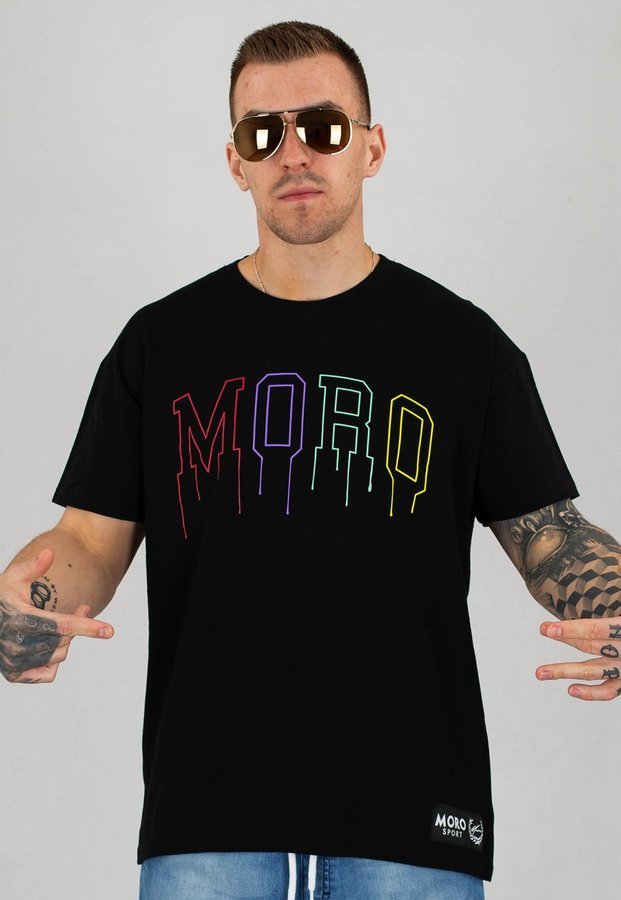 T-shirt Moro Sport Drip czarny