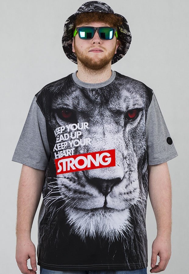 T-shirt Moro Sport Lion szary