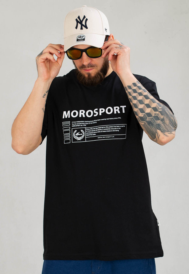 T-shirt Moro Sport Moro Rectangle Dark czarny