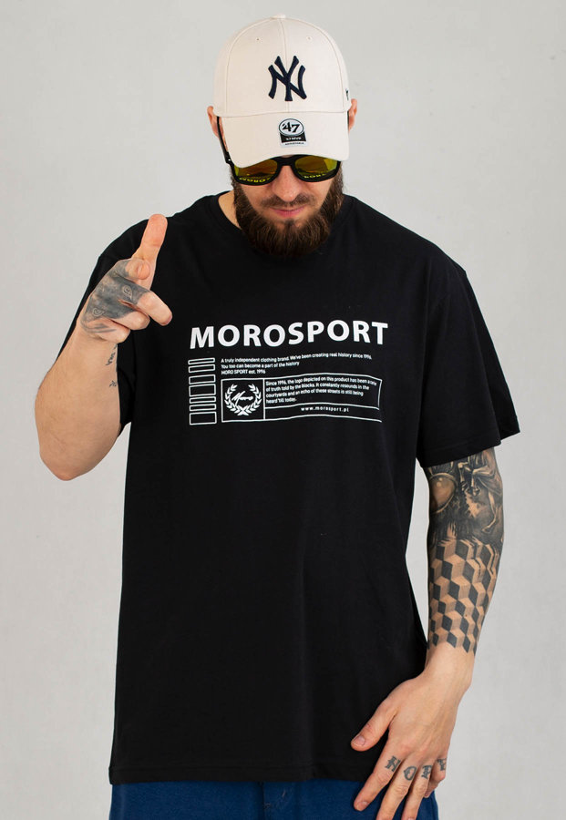 T-shirt Moro Sport Moro Rectangle Dark czarny