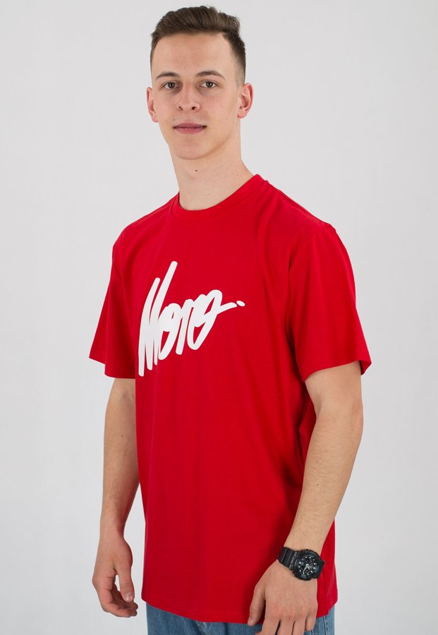 T-shirt Moro Sport Slant Tag 18 czerwony