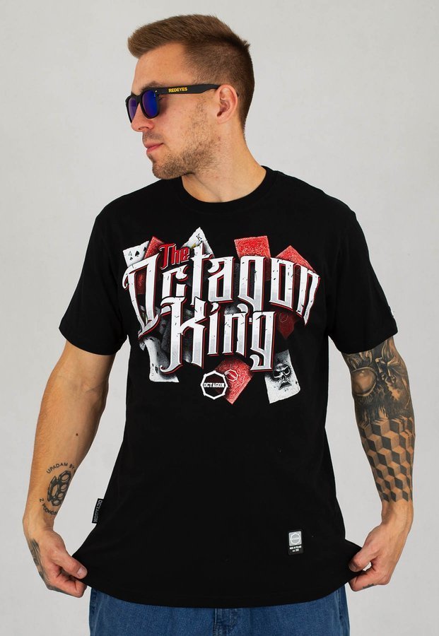 T-shirt Octagon King czarny