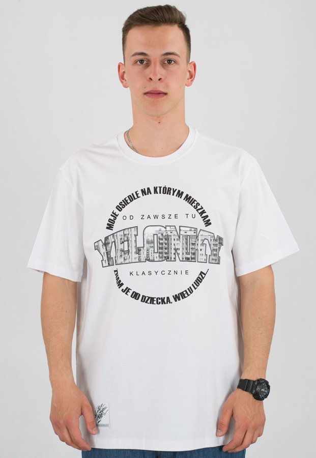 T-shirt Outsidewear Yelonky Osiedle biały