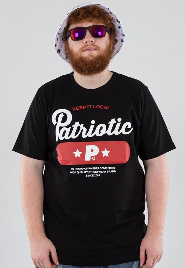 T-shirt Patriotic Base czarny