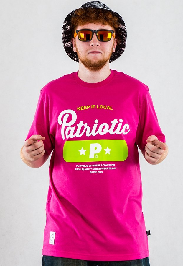 T-shirt Patriotic Base magentowy
