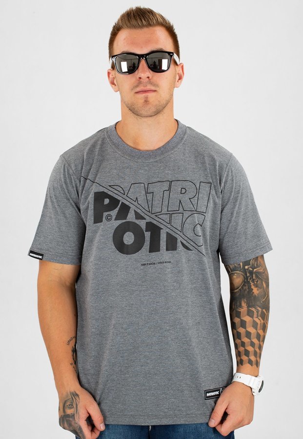 T-shirt Patriotic CLS Cut Line szary