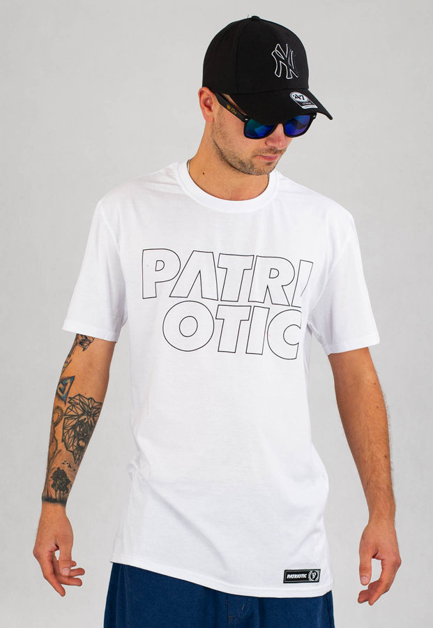 T-shirt Patriotic Cls Contour biały
