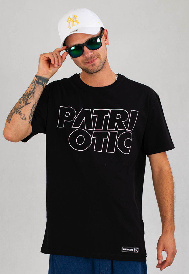 T-shirt Patriotic Cls Contour czarny