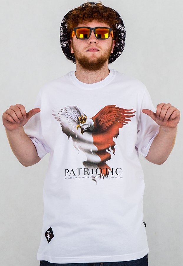 T-shirt Patriotic Eagle 2 biały