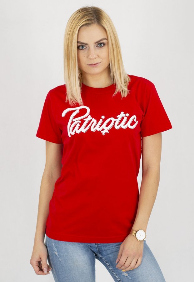 T-shirt Patriotic Liquid czerwony