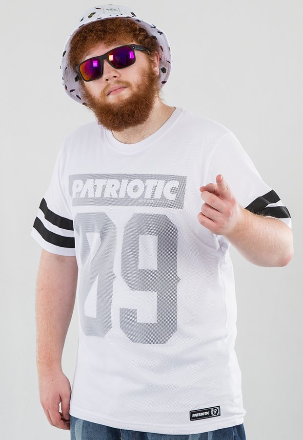 T-shirt Patriotic Mesh 09 biały