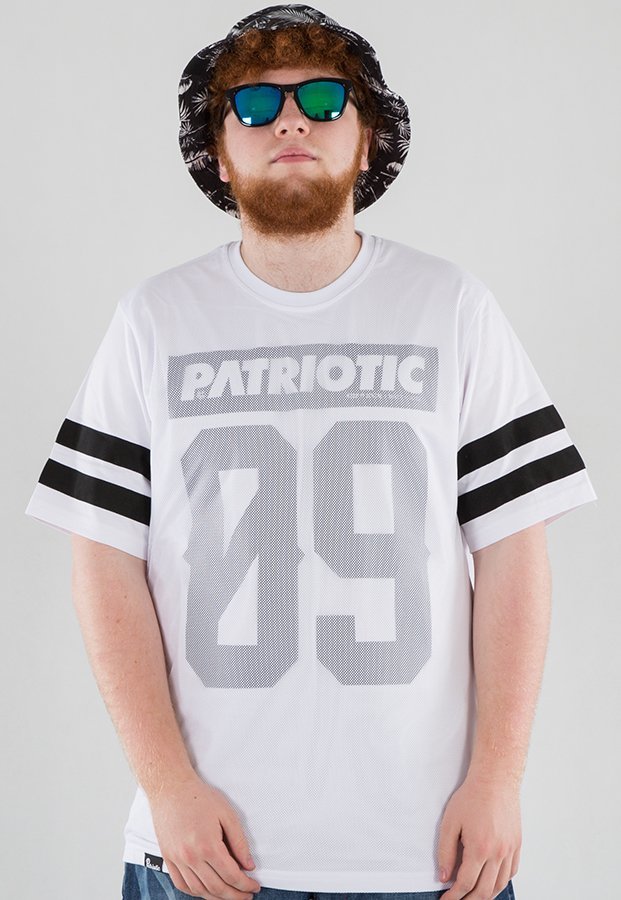 T-shirt Patriotic Mesh biały