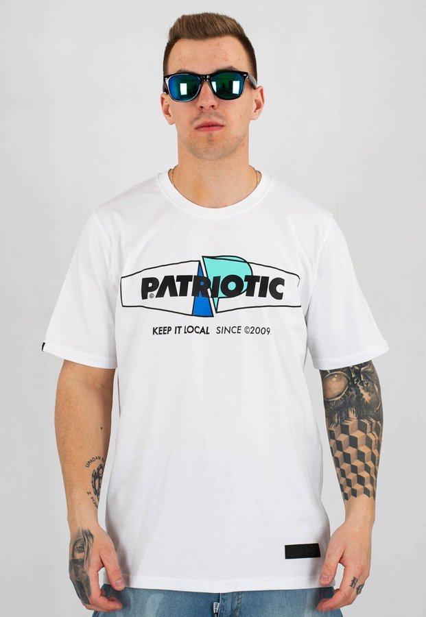 T-shirt Patriotic P Cut biały