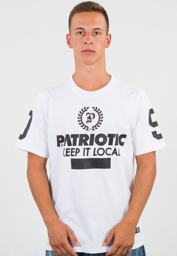 T-shirt Patriotic P Laur biały