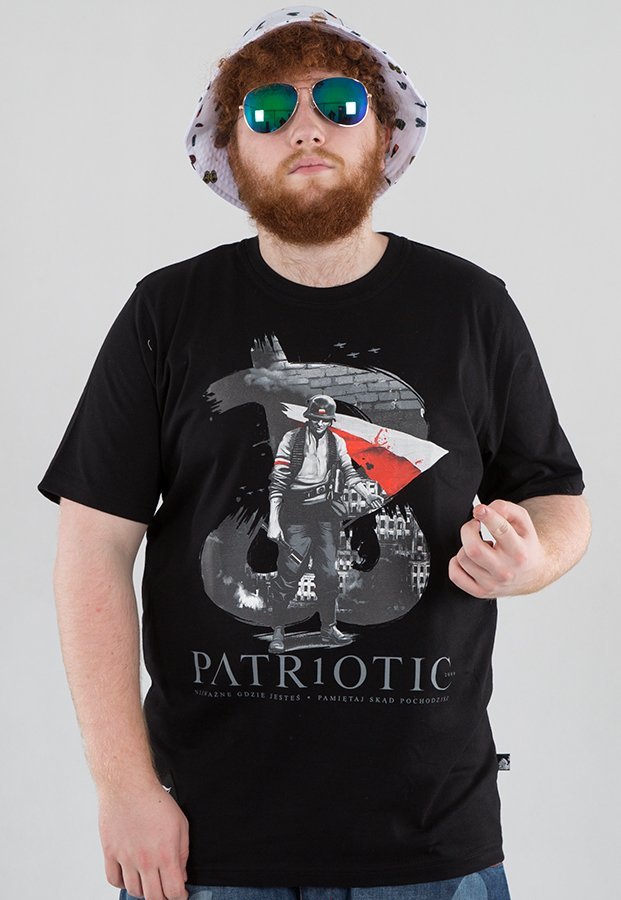 T-shirt Patriotic PW Flaga czarny