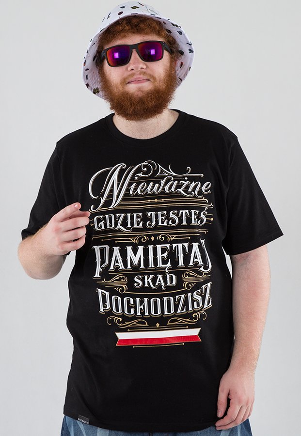 T-shirt Patriotic Pamiętaj czarny