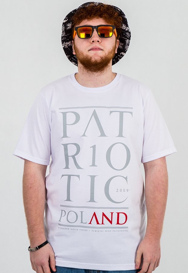T-shirt Patriotic Poland biały