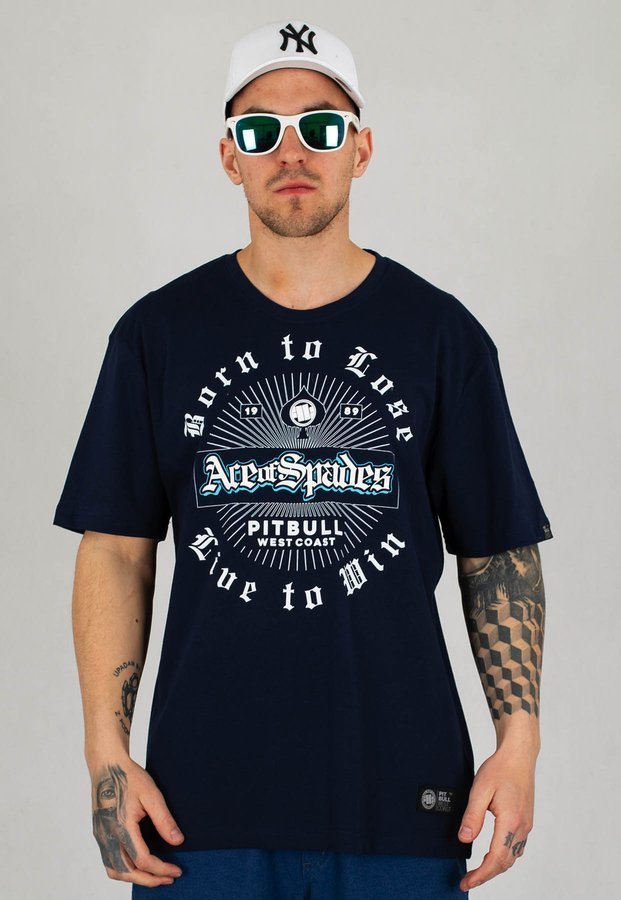 T-shirt Pit Bull Aos Card Weapon Middle Weight granatowy