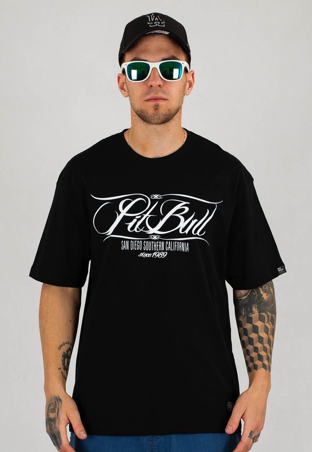 T-shirt Pit Bull Oldschool PB czarny