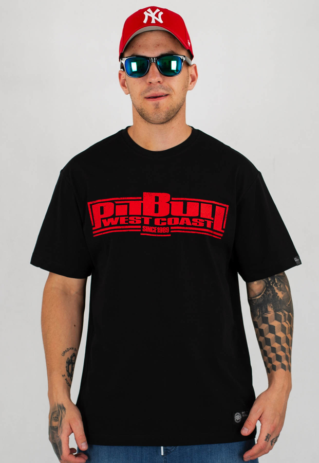 T-shirt Pit Bull Red Nose 2019 czarny