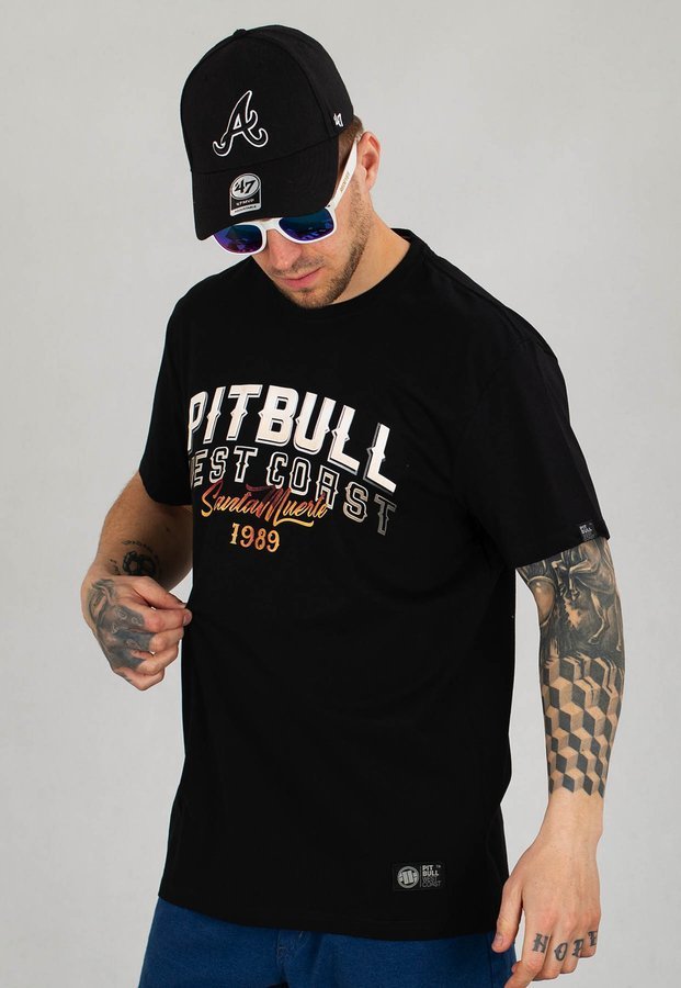 T-shirt Pit Bull Santa Muerte czarny